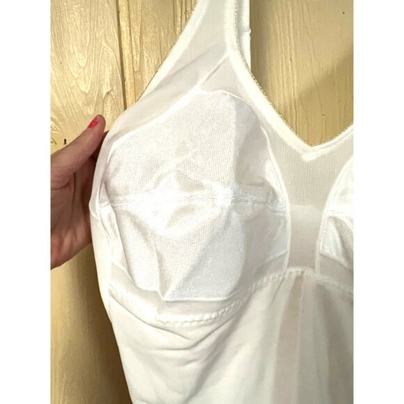 36C Long Tall Torso Shaper Shapewear White Extra Firm Control Compression NEW - Picture 3 of 15